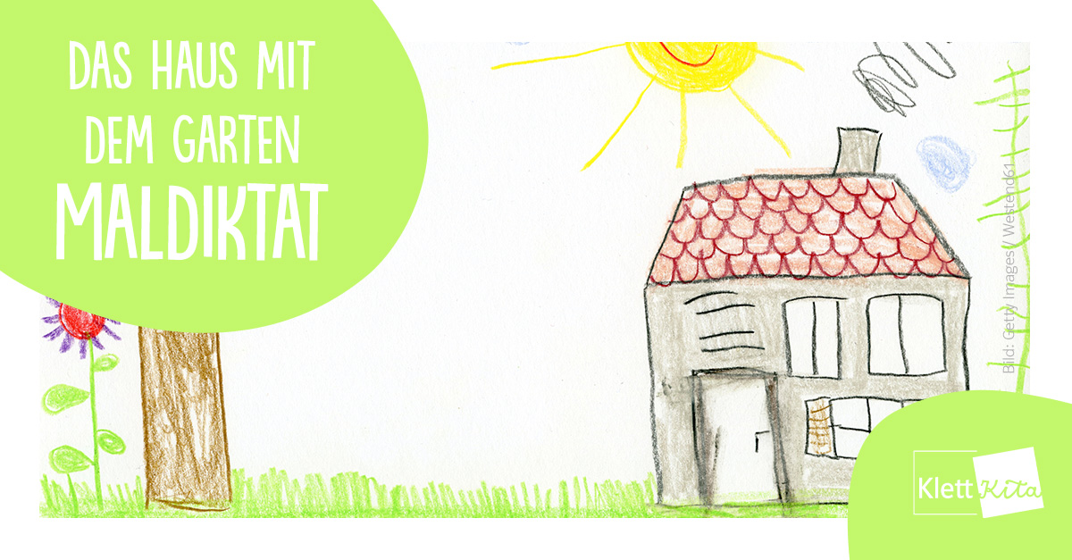 Das Haus mit dem Garten – Maldiktat | Klett Kita Portal